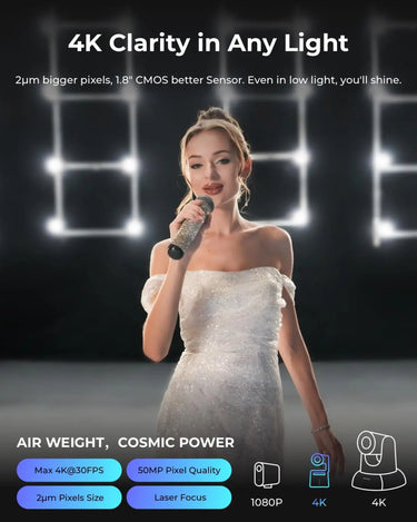 AI Tracking PTZ Camera with Gesture Control - InspiredGrabs.com